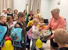 Вручение рюкзаков московским школьникам в филиале ГБУ «Мой семейный центр Оберег»