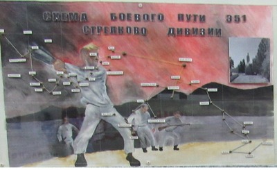 Схема боевого пути дивизии.